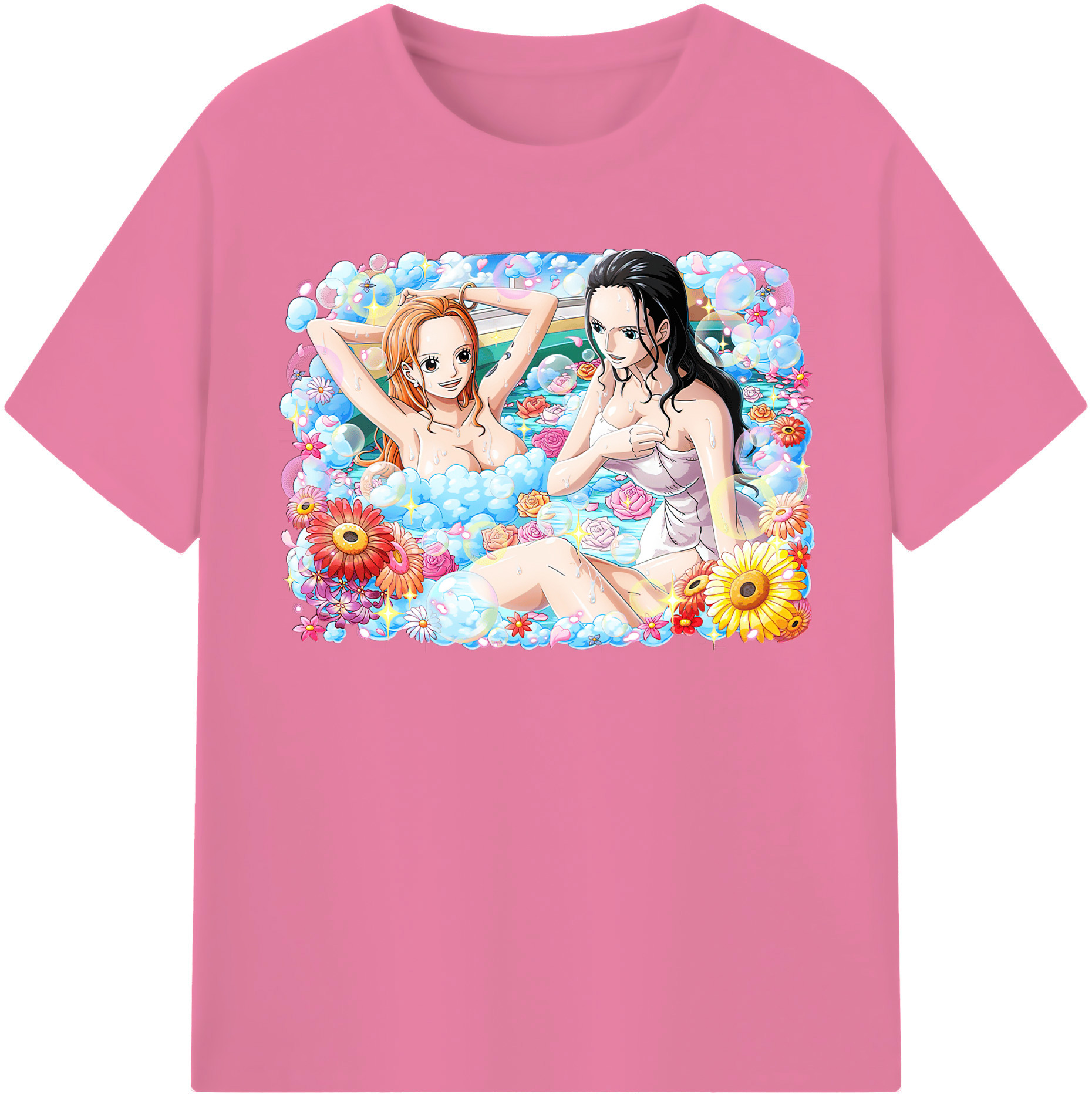 ワンピース ニコ・ロビン ONE PIECE Nico Robin 綿100％半袖Tシャツ（フロントプリント）
